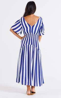 Louisa Blue Stripe Dress