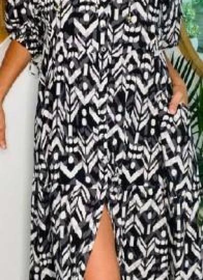 Kitty Black Aztec Dress